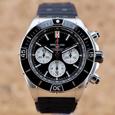 Breitling Super Chronomat B01 44mm Black Dial AB0136251B1S1 Box + Papers AB0136