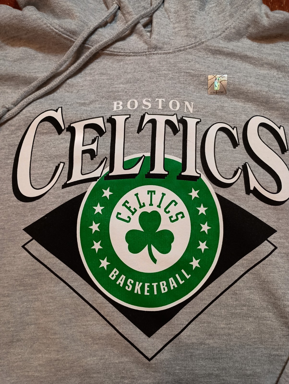 Boston Celtics NBA Junk Food Men's Heather Gray Pullover Hoodie Size Medium