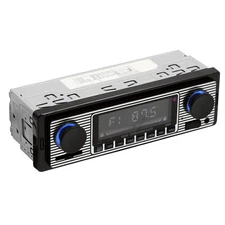 Car Stereo for Bluetooth, Retro FM Radio Smart Player, Electronic black 