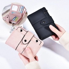 Womens PU Leather Bifold Wallet Card Holder S...