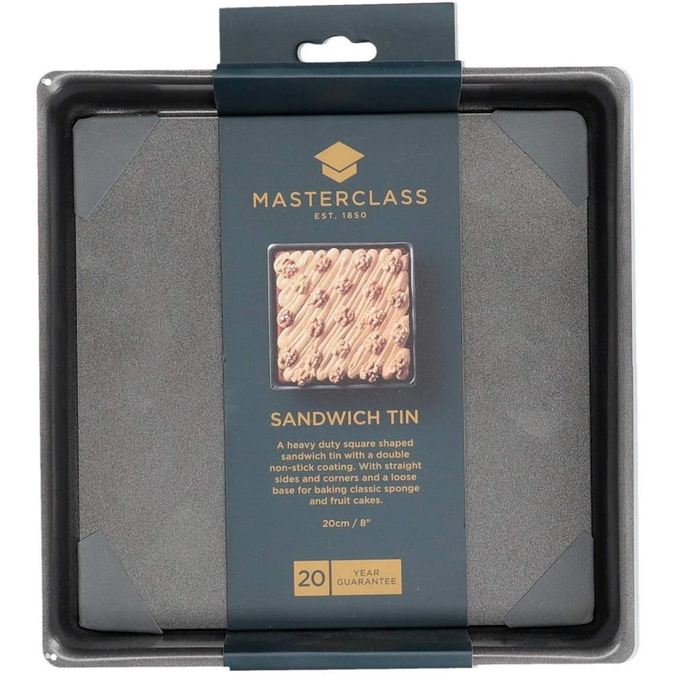 MasterClass Quadratisches Sandwich-Blech, Kuchenform mit PTFE-, PFOA- und BPA... - Bild 4 von 4
