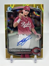 2025 Bowman Chrome Ichiro Cano Hernandez Auto /50 Gold Lava 1st Bowman