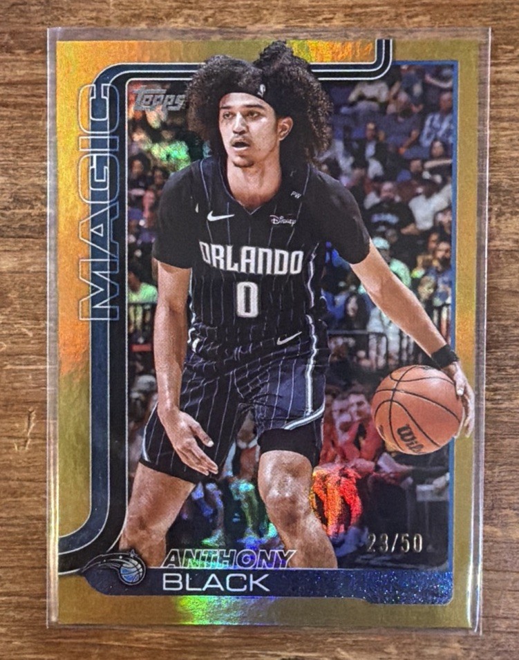 🔥 2025 Topps Flagship Anthony Black Gold Foil /50 #89 Magic 🔥
