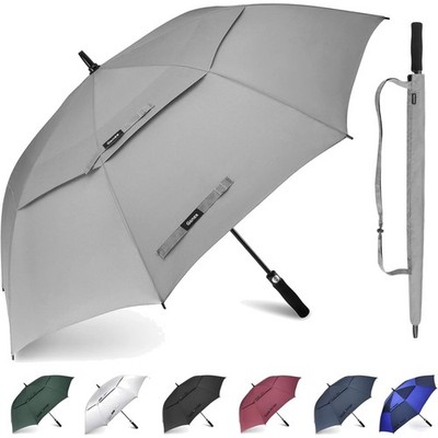 54/62/68/72/80 Inch Extra Large Golf Umbrella, Automatic Open Travel Rain Umb...
