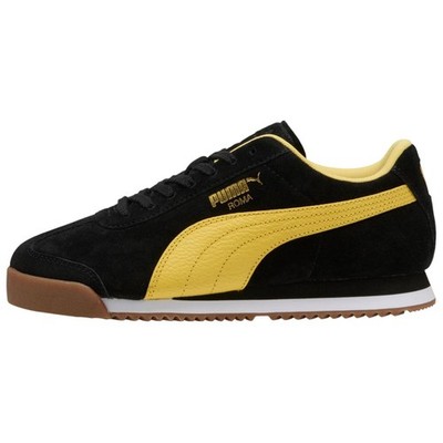 PUMA Roma Low top Casual Shoes Unisex Black Yellow 398635-06