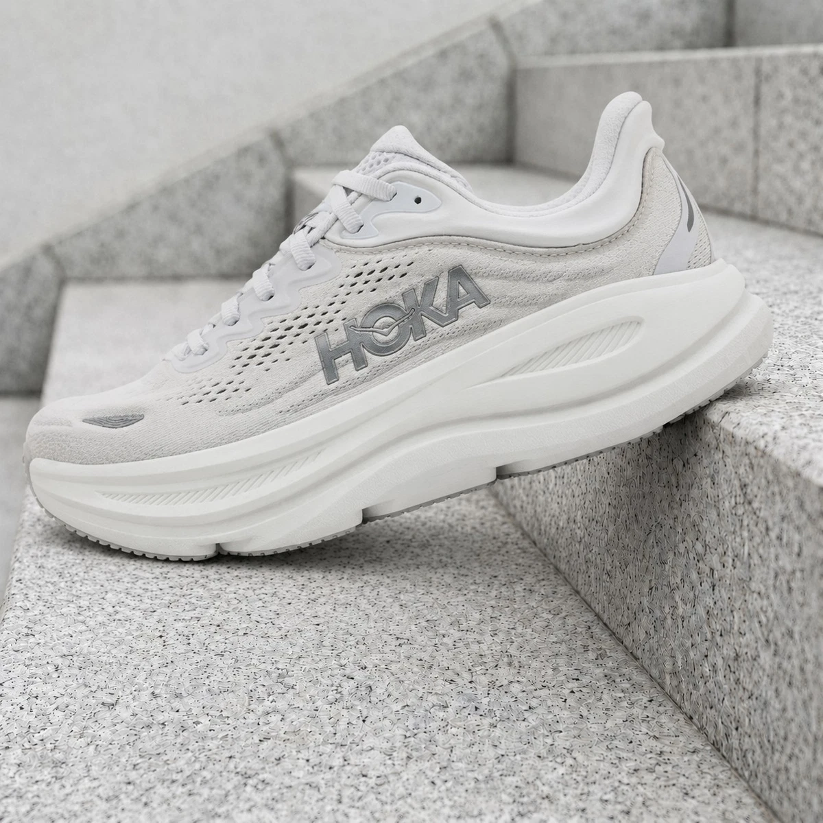 HOKA Bondi 9 Stardust Silver W for sale | eBay