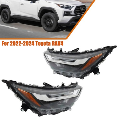 #ad #ad For 2022 2023 2024 Toyota RAV4 LED DRL Headlights Chrome Pair Left Right Side $226.00