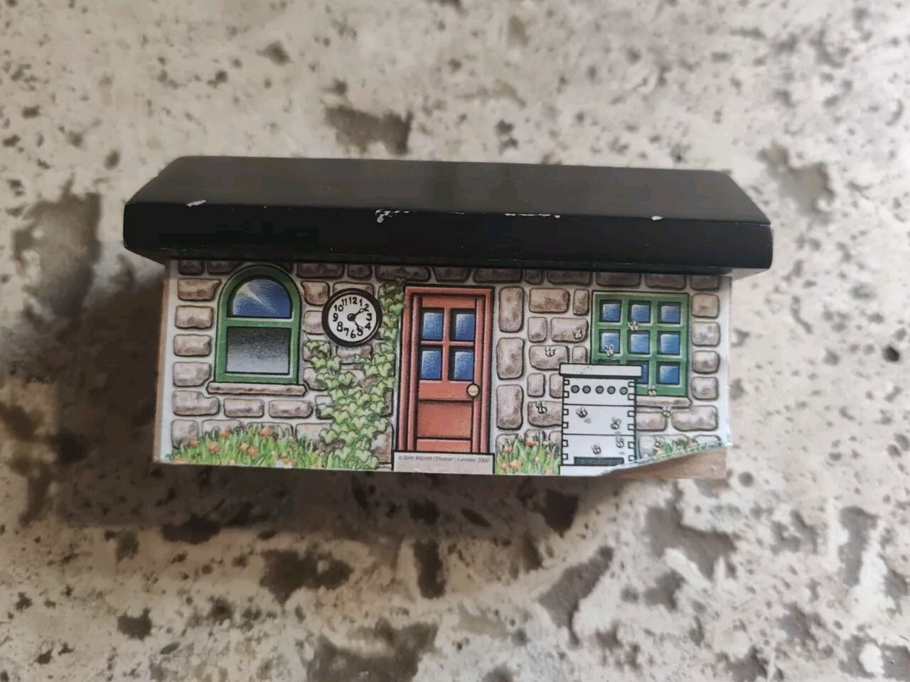 Vintage Thomas Wooden Railway Train 4 Inch Beekeeper House