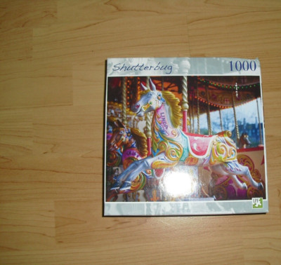 Shutterbug Puzzle 1000 Teile ( 46 cm x 58 cm ) Karussel Einhorn Neu 