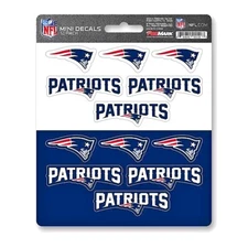 New England Patriots NFL Vinyl Die-Cut Sticker Set / Decal Sheet *Free Shipping