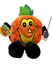 NEW Vintage 1988 Chrisha Playful Pumpkin TOY Plush Halloween Jack O Lantern 13