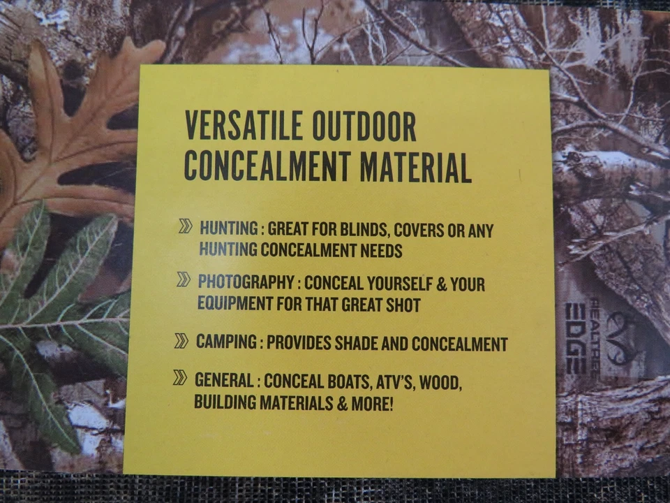 Hunters Specialties Blind Material Mesh camo Netting Realtree Edge - HS-100124 - Image 4 of 4