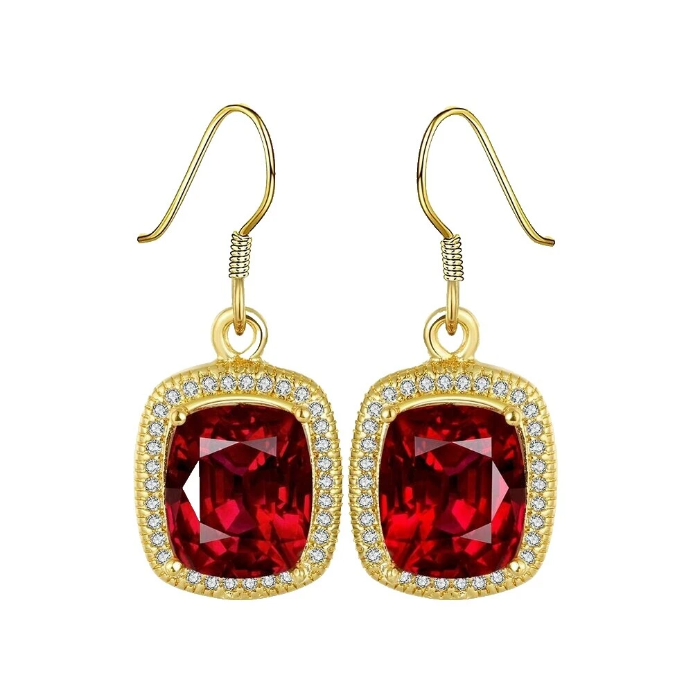 Ruby Stone Yellow Gold Filled 10k Fashion Jewelry