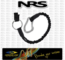 NRS Tow Tether 33" + Carabiner, Whitewater paddling safety tow rescue cow tail 