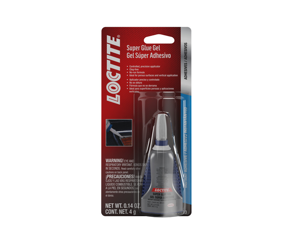 Loctite Quicktite Instant Adhesive Super Glue Gel, 4 g Bottle, 636095