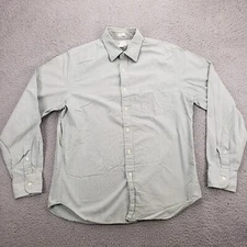 J Crew Shirt Mens Medium Green Tailored Fit Button Up Casual