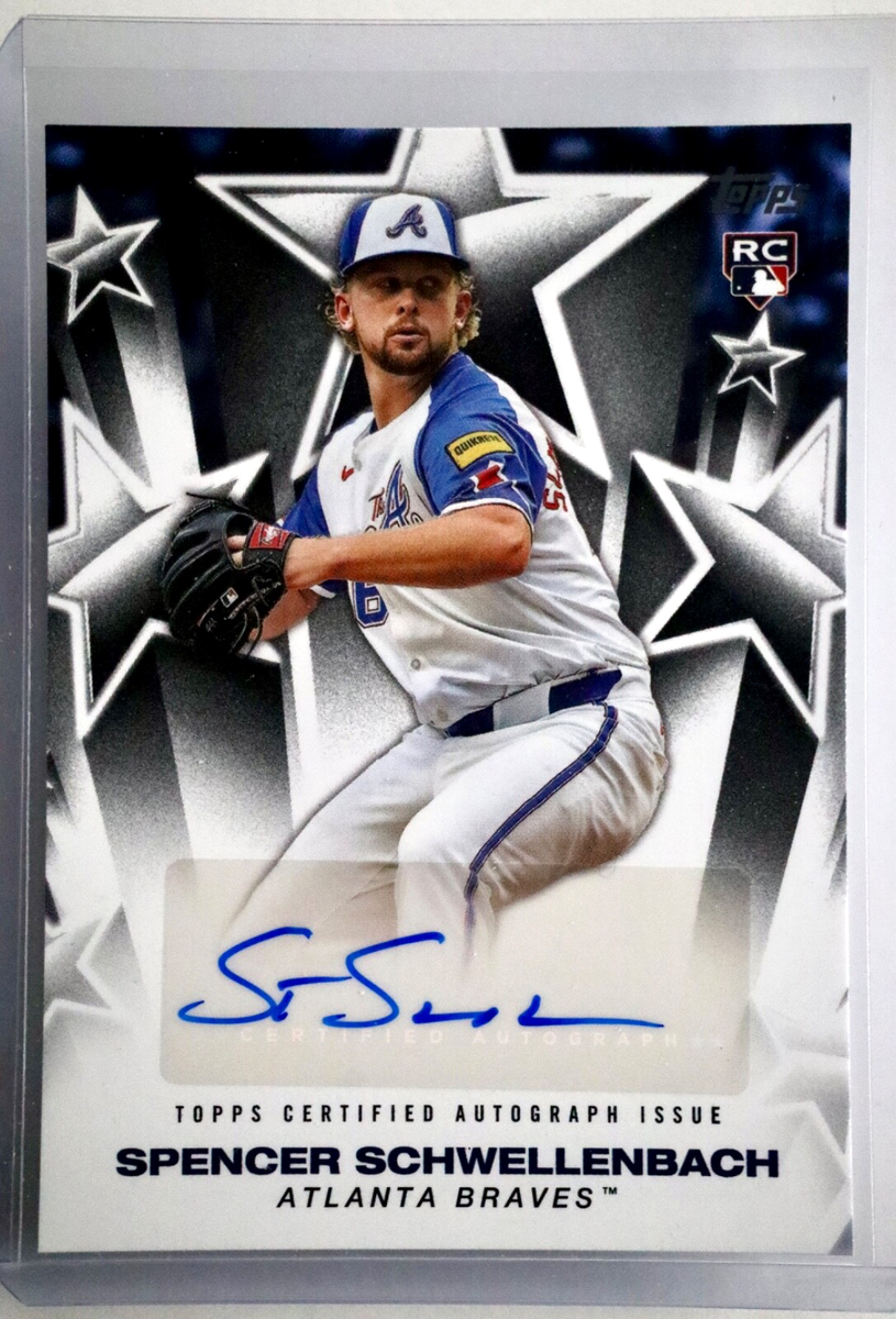 2025 Topps Spencer Schwellenbach RC Auto – Baseball Star Braves