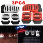 <!--F#f_0-->3PCS Clutch Manual Vehicle Accelerator Brake Red/Silver Foot Pedal Cover<!--F/-->