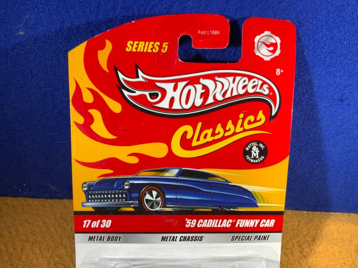F10-69 HOT WHEELS CLASSICS - CHASE - '59 CADILLAC FUNNY CAR F10-69 HOT WHEELS CLASSICS - CHASE - '59 CADILLAC FUNNY CAR
