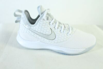 Nike LeBron Witness 3 White Chrome Herren Sneaker Schuhe AO4433 101 UK9 Gr.44