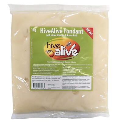 HIVE ALIVE Fondant Bee Food Supplement   Easy to Use Feed Enhancer Prevents Star
