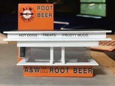 A W A W Root Beer Stand Kit HO 1/87 Scale - New