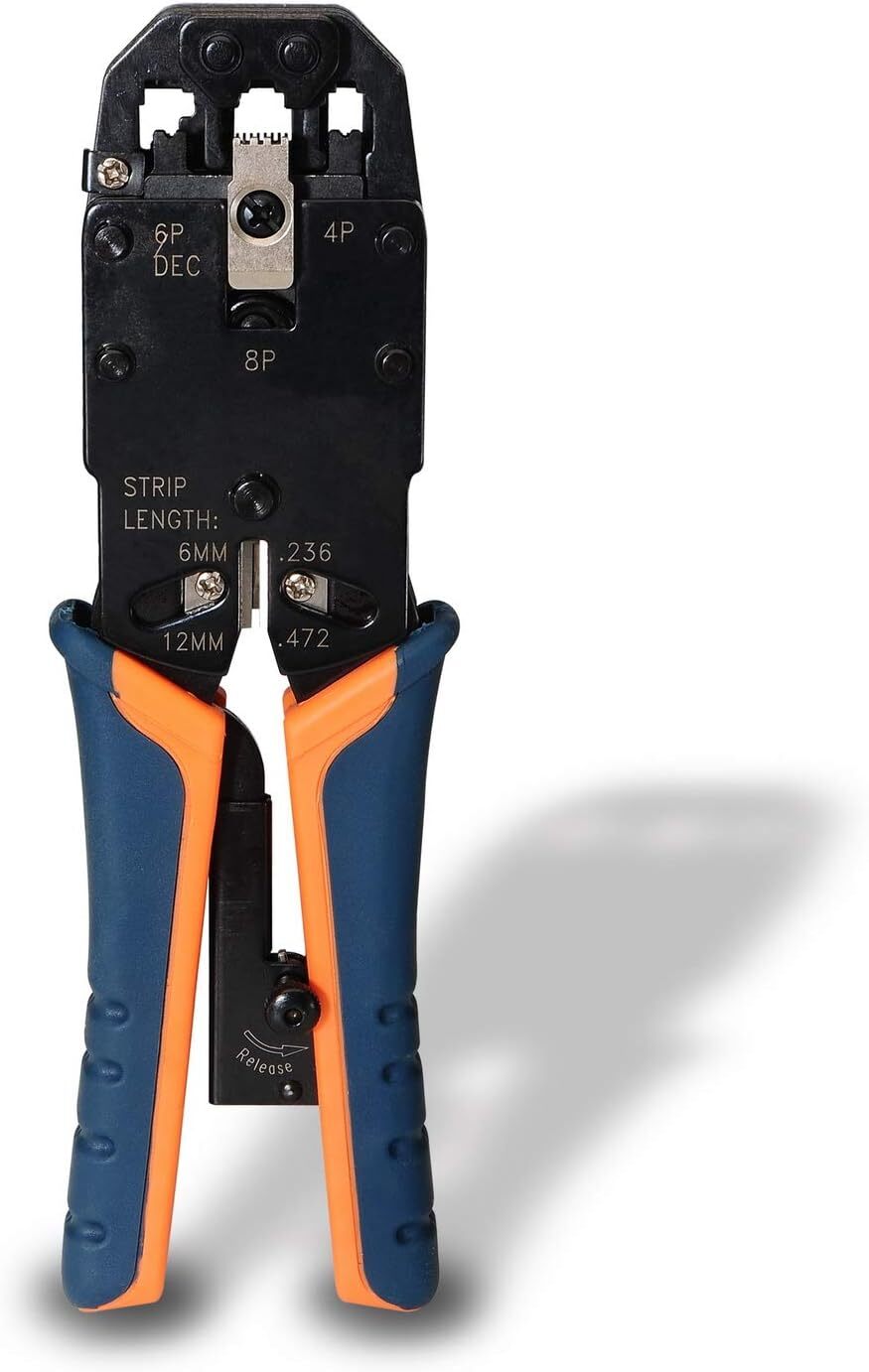 AISENS A142-0311 - Pinza a crimpare in Metallo RJ10/RJ11/RJ12/RJ45 a...