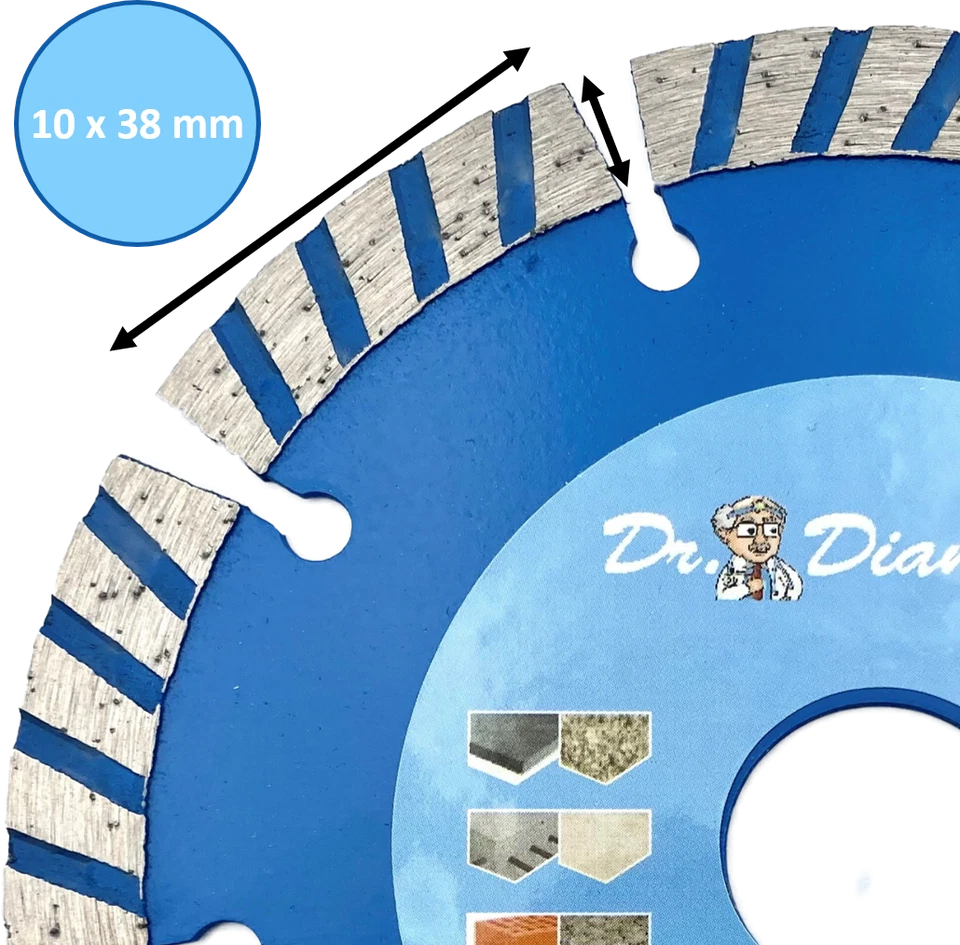 Neuentwicklung: Blue Cut 10 Premium Diamanttrennscheibe Universal | 125 - 230 mm - Bild 3 von 3