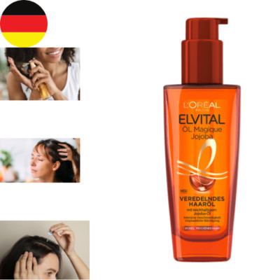 L'Oreal Paris Elvital Öl-Magique Jojoba Veredelndes 100 ml Haaröl für trockenes
