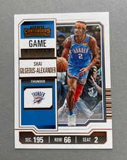 2023-24 Panini Contenders Basketball Shai Gilgeous-Alexander Game Ticket #52