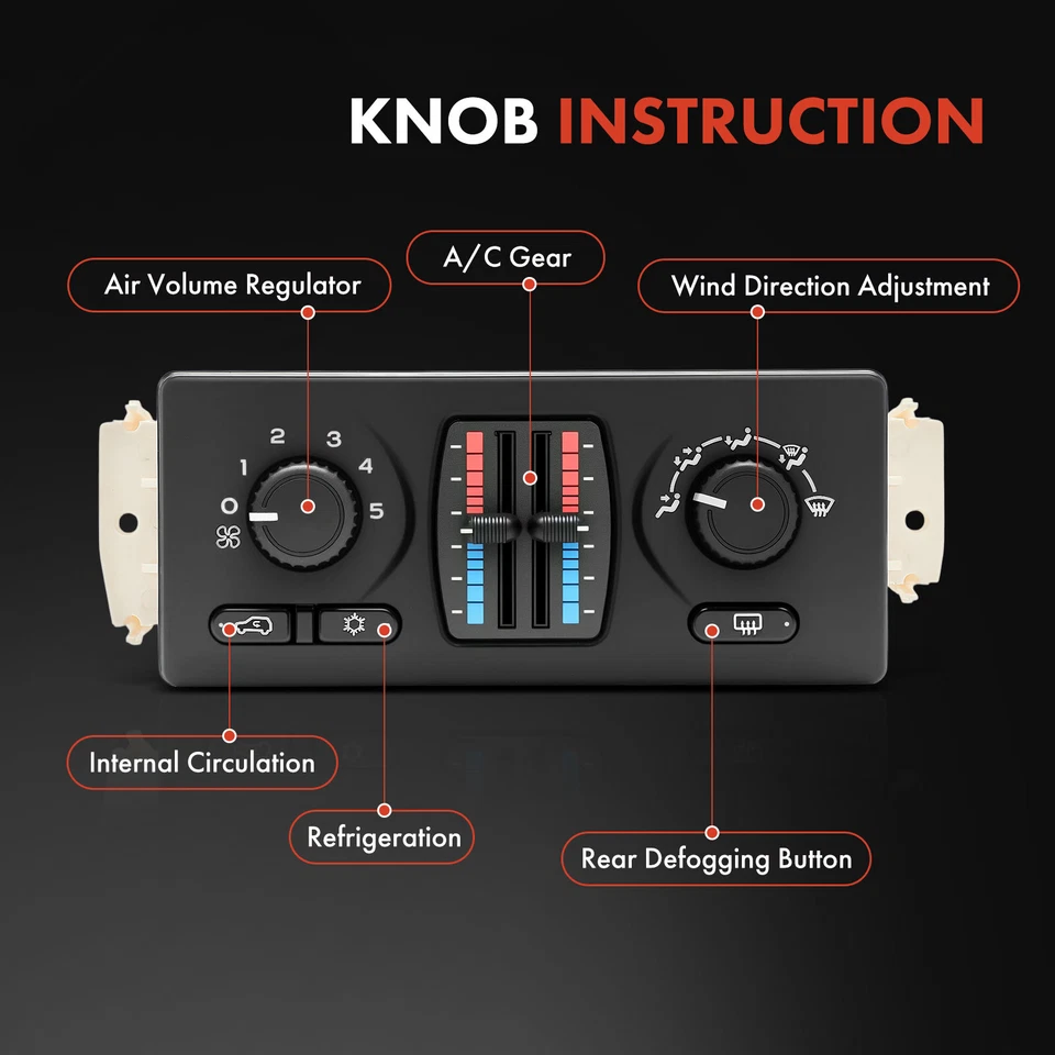 HVAC Heater Climate Control Module for 2003-2006 Chevrolet Avalanche 1500 2500 - Imagem 2 de 4