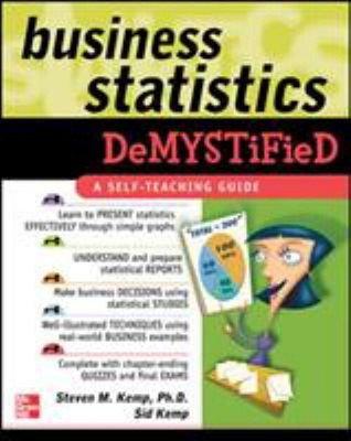 Business Statistics Demystified Paperback Steven M., Kemp, Sid Ke