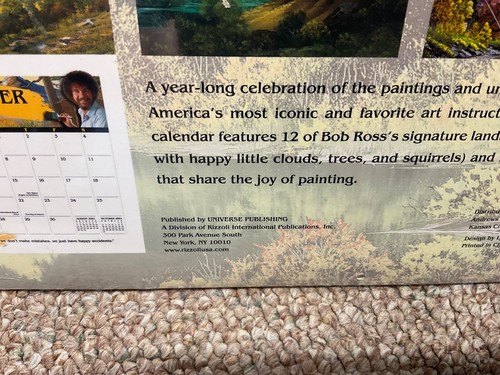 Bob Ross 2021 Calendar Still Sealed! Vintage! - Picture 4 of 11