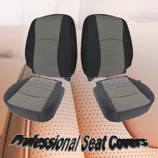 Replacement Cloth Front Seat Covers 2009-2012 Fits Dodge Ram 1500 2500 3500 Gray