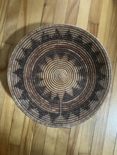 Navajo Wedding Basket 14 Point Spirit Line Ceremonial Native American Indian