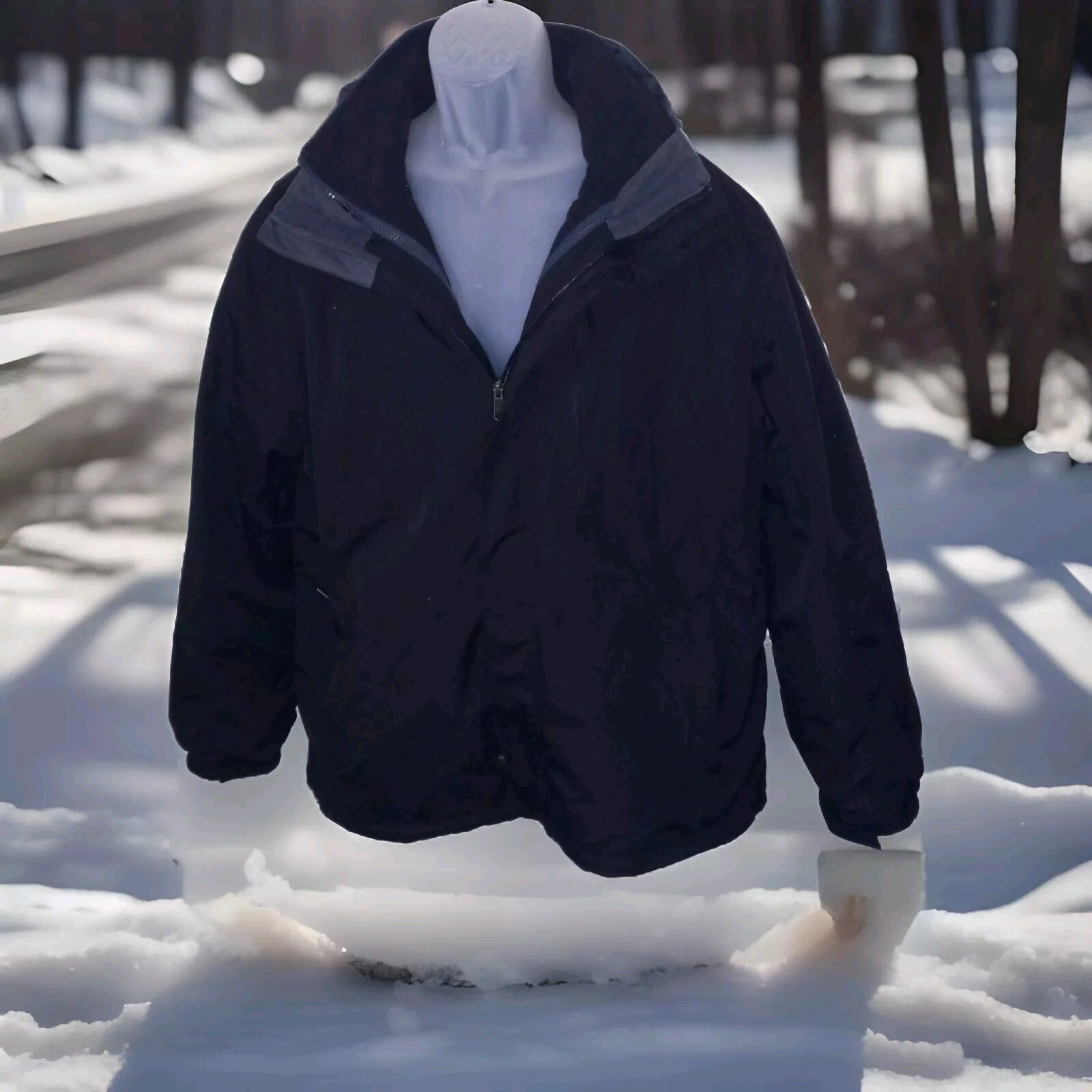White Sierra 4 In 1 Jacket Men's Xl Black Outer Shell