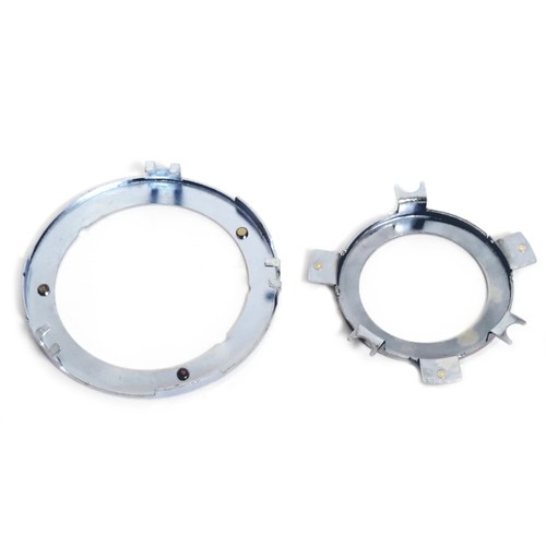 65 66 67 Ford Mustang Horn Ring Contact Plate, Deluxe Woodgrain, 2pc