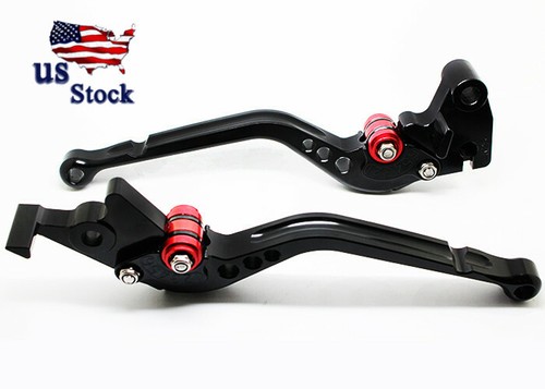 For Suzuki GSX1400 Hayabusa 2013 GSXR1000 07-08 CNC Black Brake Clutch Lever Set - Picture 2 of 7