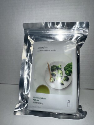 Innisfree My Real Squeeze Mask Broccoli 10 Pack