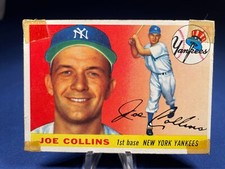 1955 Topps Baseball Card Low Grade Joe Collins #63 New York Yankees