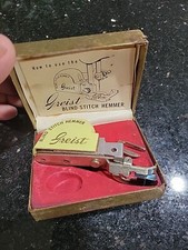 Vintage Greist Blind Stitch Hemmer In Original Box with Instructions Made In USA
