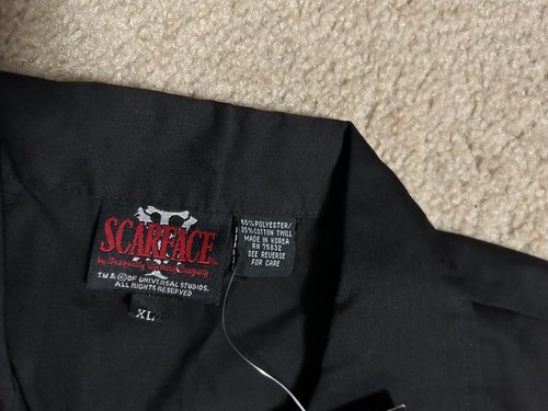 Dragonfly SCARFACE Shirt Men's Al Pacino Shirt Button Up Shirt, sz XL, new - Picture 9 of 13