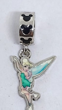 Disney TinkerBell fairy sterling silver charm/necklace Mickey Mouse