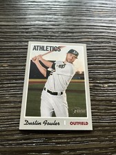 2019 Topps Heritage Dustin Fowler #140 Oakland Athletics Baseball Card