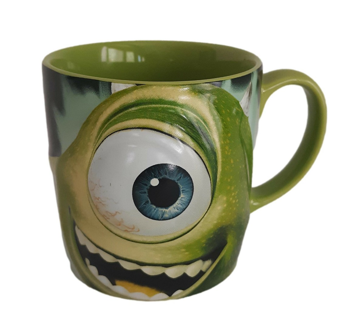 Disney Store Monsters Inc Mike Wazowski 3D Coffee Mug SCREAM TEAM LEADER  Pixar