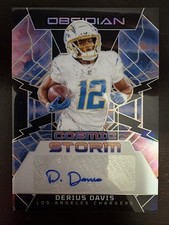 Derius Davis 2024 Obsidian Cosmic Storm Auto Chargers CSS-DDS