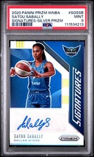 2020 Panini Prizm Wnba Signatures #SGSSB Satou Sabally RC SILVER AUTO PSA 9