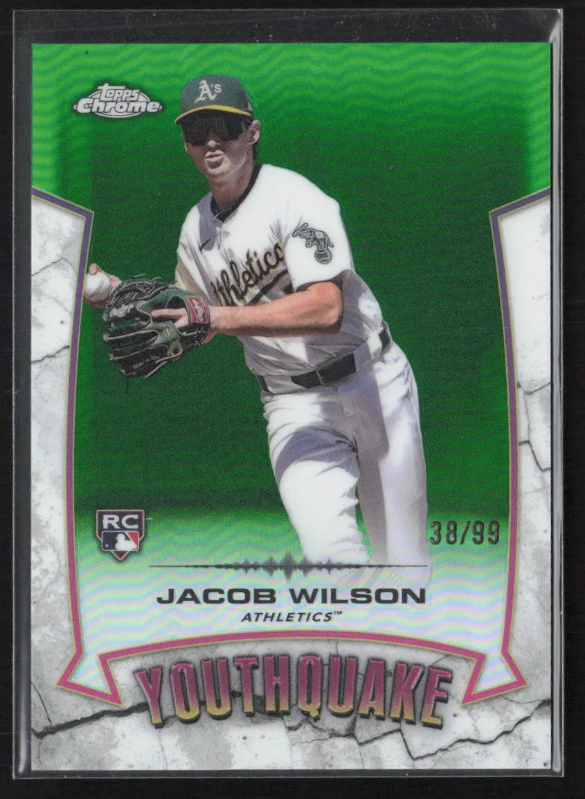 2025 Topps Chrome Youthquake Jacob Wilson #YQ-6 Green 38/99 RC