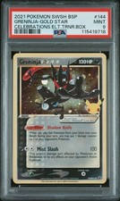 2021 POKEMON SWSH BLACK STAR PROMO #144 GRENINJA-GOLD STAR PSA 9