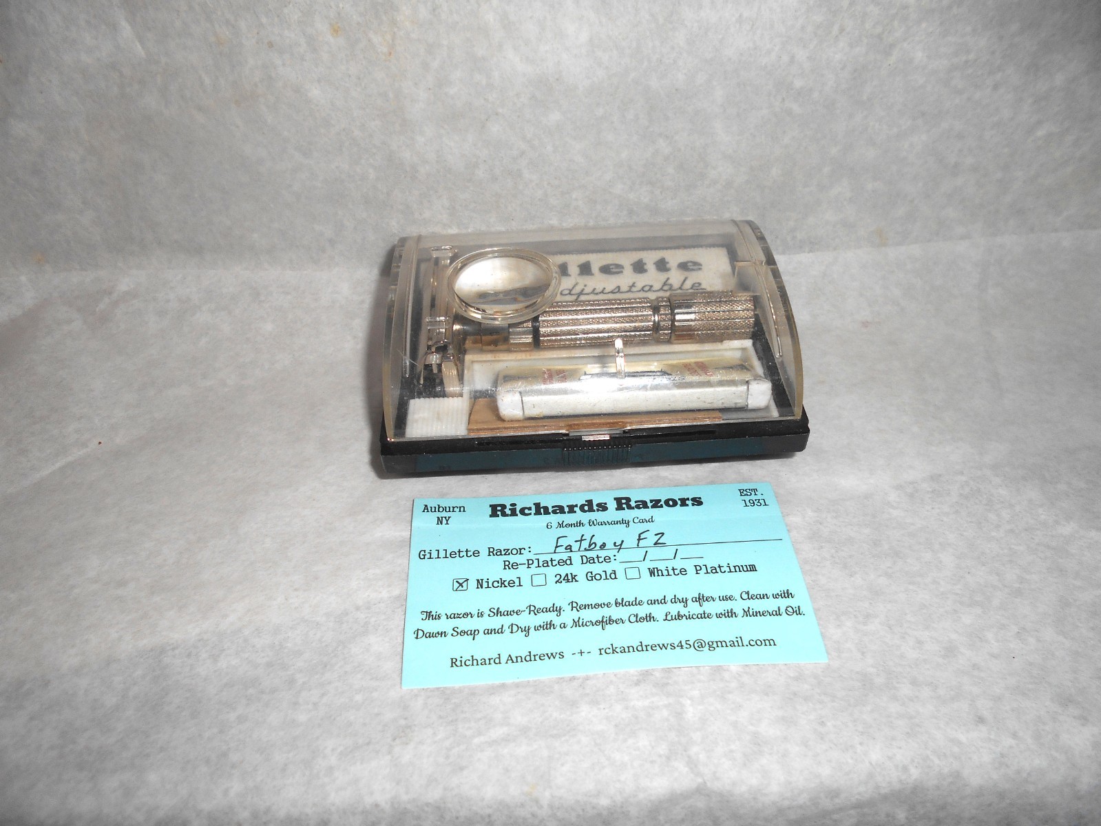 Tto 1960 De W Case Blades Replated F283